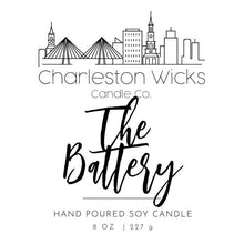 Load image into Gallery viewer, The Battery- Hand-Poured 9 oz Soy Candles from Charleston
